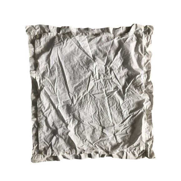 Vintage Hand Embroidered Pillowcase White Cut Work 25” x 23” - Picture 6 of 7